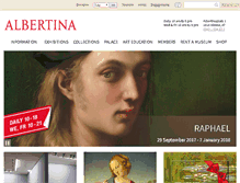 Tablet Screenshot of albertina.at