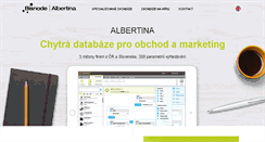 Desktop Screenshot of albertina.cz