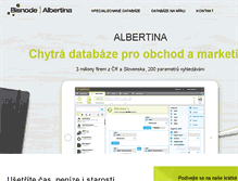 Tablet Screenshot of albertina.cz